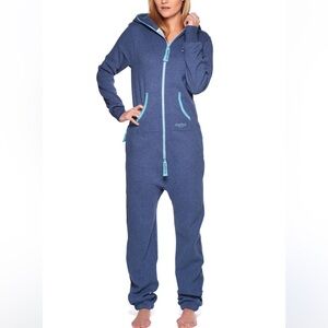 Original Onesie Navy Melange Cotton Jumpsuit Onepiece Jumpsuit One Piece SZ XS